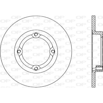 Jeu de 2 disques de frein avant OPEN PARTS OEM 91122289