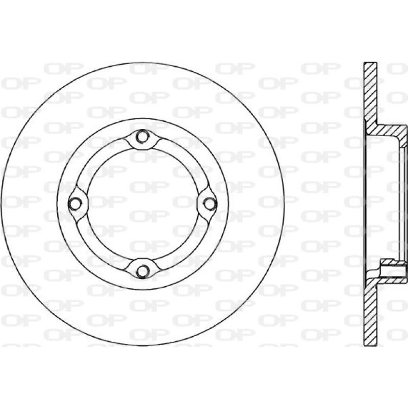 Jeu de 2 disques de frein avant OPEN PARTS BDR1497.10 - Visuel 1