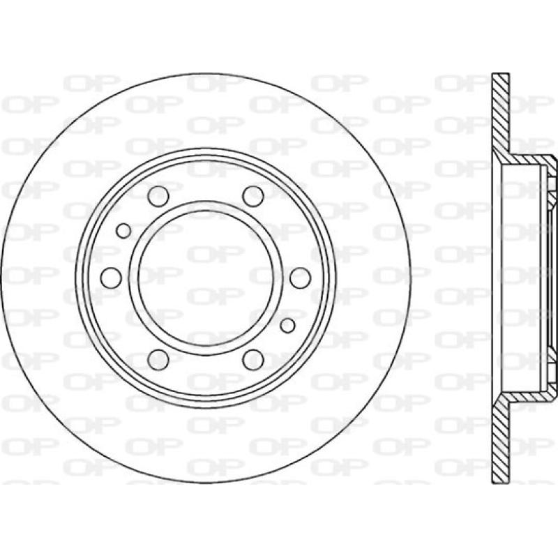 Jeu de 2 disques de frein avant OPEN PARTS BDR1530.10 - Visuel 1