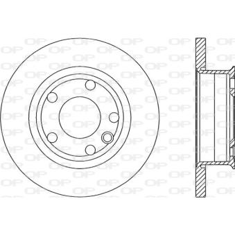 Jeu de 2 disques de frein avant OPEN PARTS OEM 701615301C