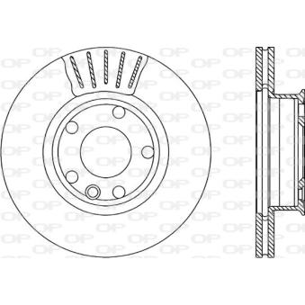 Jeu de 2 disques de frein avant OPEN PARTS OEM 701615301A