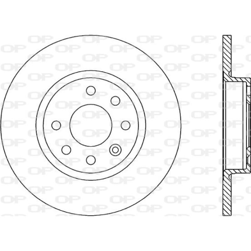 Jeu de 2 disques de frein avant OPEN PARTS BDR1606.10 - Visuel 1