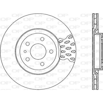 Jeu de 2 disques de frein avant OPEN PARTS BDR1663.20