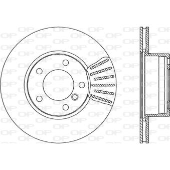 Jeu de 2 disques de frein avant OPEN PARTS OEM 34111164839