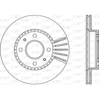 Jeu de 2 disques de frein avant OPEN PARTS OEM 402060M801