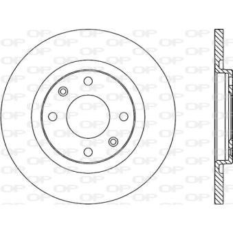 Jeu de 2 disques de frein avant OPEN PARTS OEM 00004246R4 Jeu de 2 disques de frein avant OPEN PARTS OEM 00004246R4