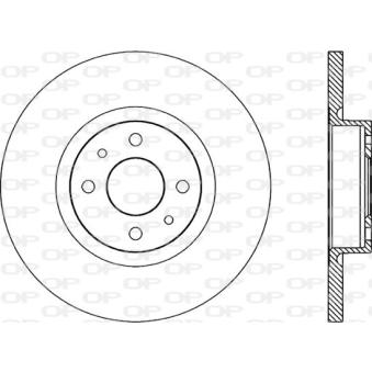 Jeu de 2 disques de frein avant OPEN PARTS [BDR1740.10]