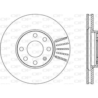 Jeu de 2 disques de frein avant OPEN PARTS OEM 569059