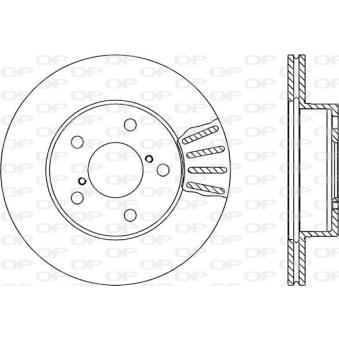Jeu de 2 disques de frein avant OPEN PARTS OEM 26310AA140