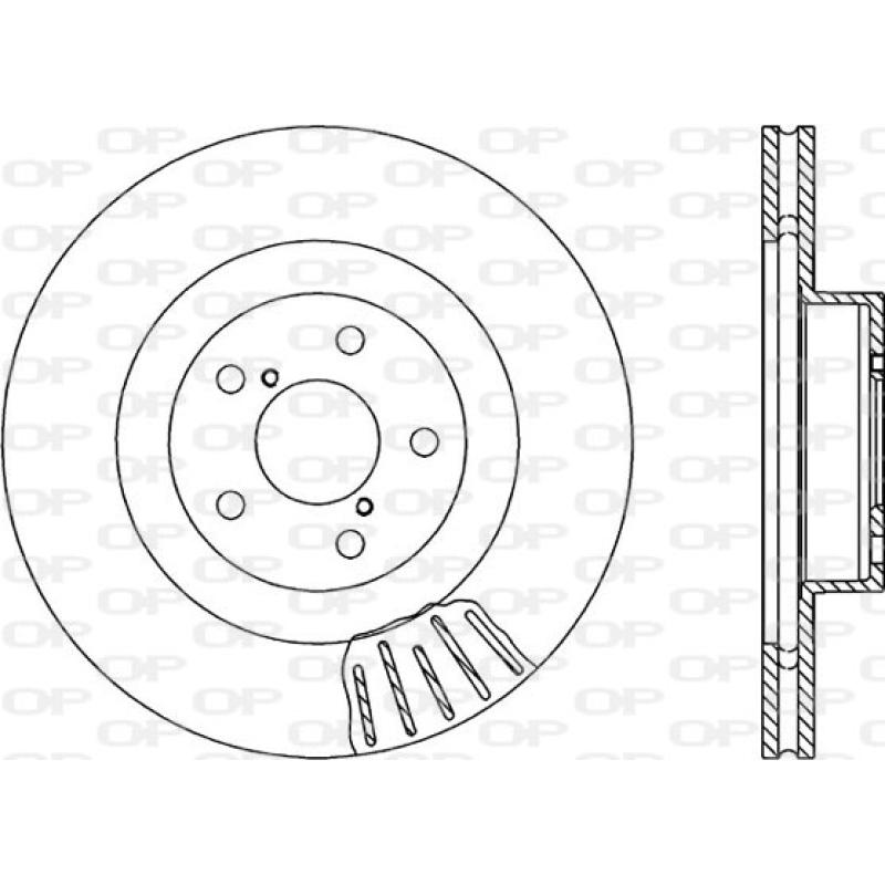 Jeu de 2 disques de frein avant OPEN PARTS BDR1819.20 - Visuel 1
