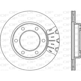Jeu de 2 disques de frein avant OPEN PARTS OEM 4351260041