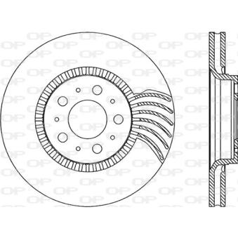 Jeu de 2 disques de frein avant OPEN PARTS OEM 272404