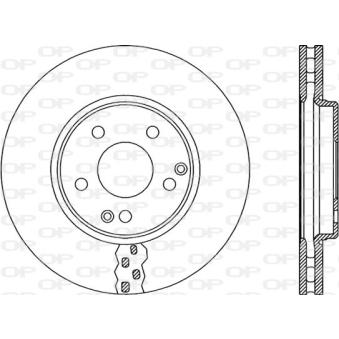Jeu de 2 disques de frein avant OPEN PARTS OEM 5098063AA