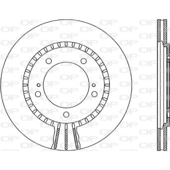 Jeu de 2 disques de frein avant OPEN PARTS OEM 5521165D21