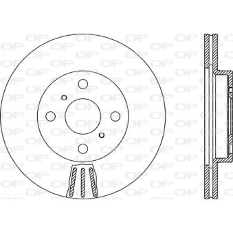 Jeu de 2 disques de frein avant OPEN PARTS OEM 4351252030