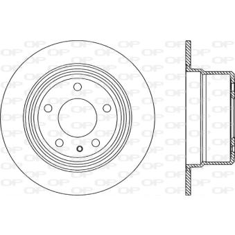Jeu de 2 disques de frein arrière OPEN PARTS [BDR1927.10]