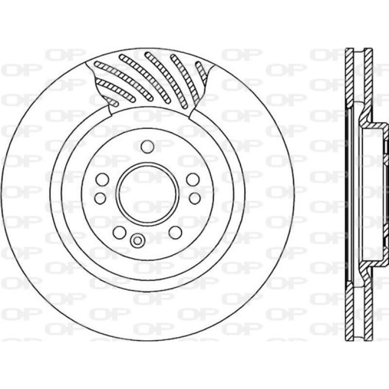 Jeu de 2 disques de frein avant OPEN PARTS BDR1933.20 - Visuel 1
