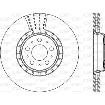 Jeu de 2 disques de frein avant OPEN PARTS OEM 31400893
