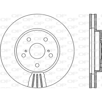 Jeu de 2 disques de frein avant OPEN PARTS OEM 4351258011