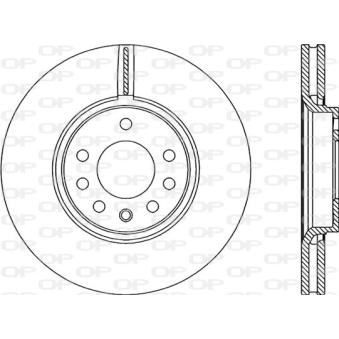 Jeu de 2 disques de frein avant OPEN PARTS OEM 93171500