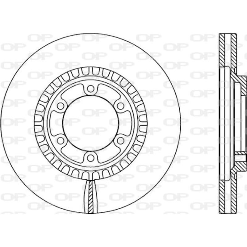 Jeu de 2 disques de frein avant OPEN PARTS BDR2085.20 - Visuel 1