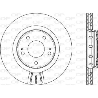 Jeu de 2 disques de frein avant OPEN PARTS [BDR2087.20]