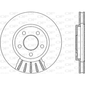 Jeu de 2 disques de frein avant OPEN PARTS OEM 4313633