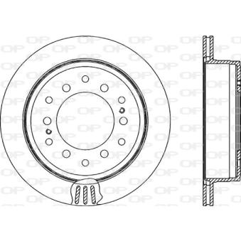 Jeu de 2 disques de frein arrière OPEN PARTS OEM 4243160190