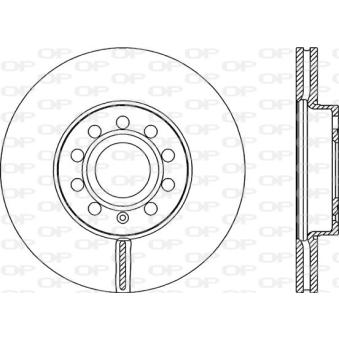 Jeu de 2 disques de frein avant OPEN PARTS BDR2151.20