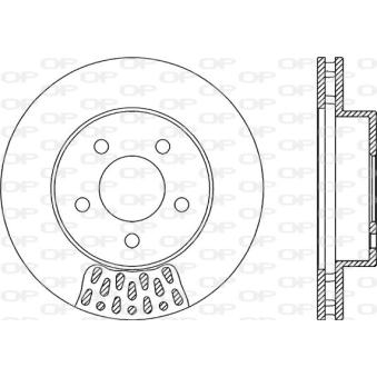 Jeu de 2 disques de frein avant OPEN PARTS BDR2167.20 pour DACIA DOKKER 2.8 CRD - 150cv