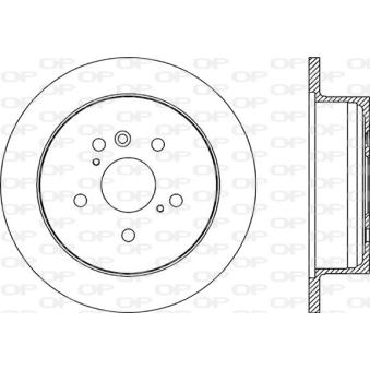 Jeu de 2 disques de frein arrière OPEN PARTS OEM 4243144020