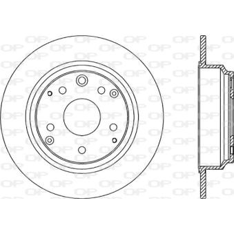 Jeu de 2 disques de frein arrière OPEN PARTS OEM 42510SZ3900