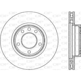 Disque de frein avant gauche OPEN PARTS [BDR2193.20]