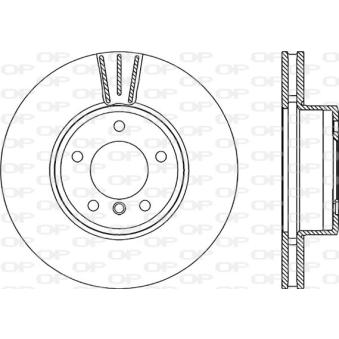 Jeu de 2 disques de frein avant OPEN PARTS [BDR2215.20]