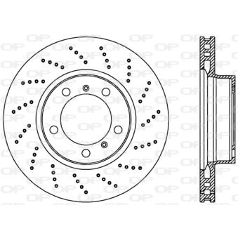 Disque de frein avant gauche OPEN PARTS BDR2231.25