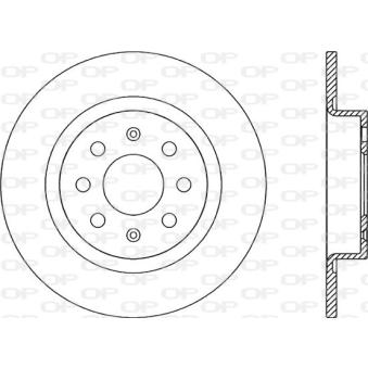 Jeu de 2 disques de frein arrière OPEN PARTS OEM 50902167