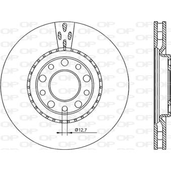 Jeu de 2 disques de frein avant OPEN PARTS OEM 51760621