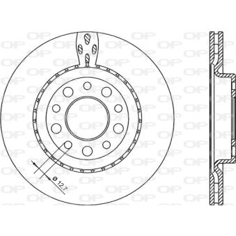 Jeu de 2 disques de frein arrière OPEN PARTS OEM 51760274