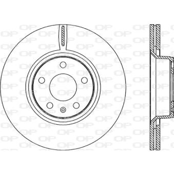Jeu de 2 disques de frein avant OPEN PARTS OEM 4F0615301D