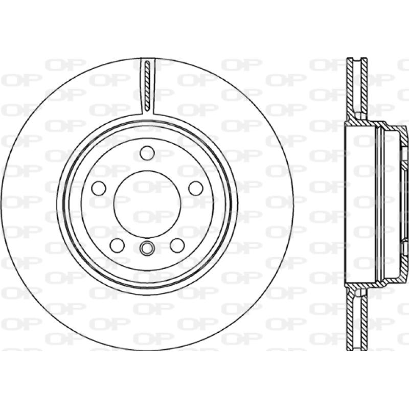 Jeu de 2 disques de frein arrière OPEN PARTS BDR2279.20 - Visuel 1