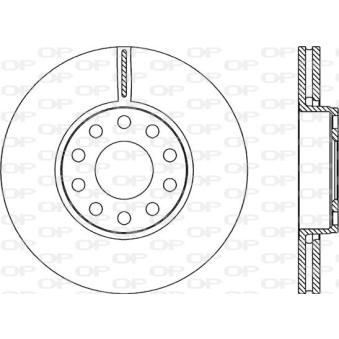 Jeu de 2 disques de frein avant OPEN PARTS OEM 4B0615301B Jeu de 2 disques de frein avant OPEN PARTS OEM 4B0615301B