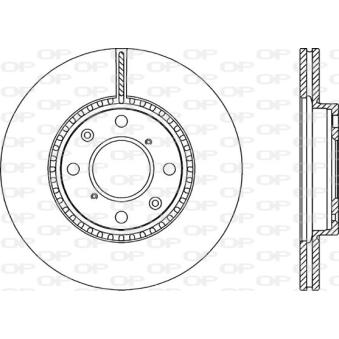 Jeu de 2 disques de frein avant OPEN PARTS OEM 5531163J01