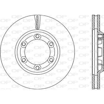 Jeu de 2 disques de frein avant OPEN PARTS [BDR2286.20]