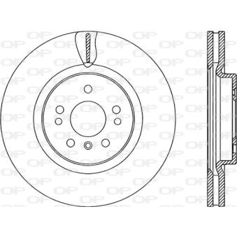 Jeu de 2 disques de frein avant OPEN PARTS OEM 1644210412