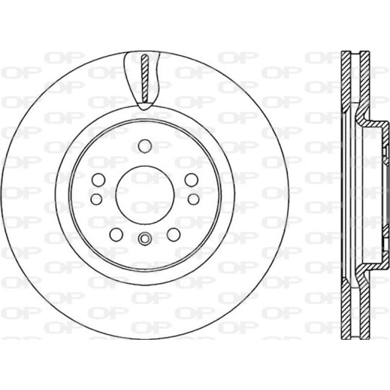 Jeu de 2 disques de frein avant OPEN PARTS BDR2295.20 - Visuel 1