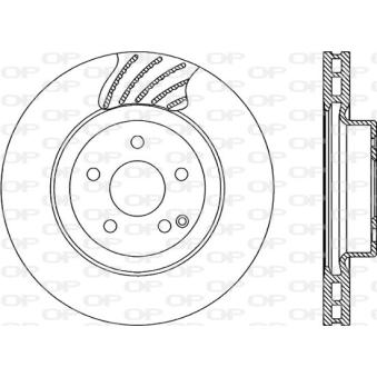 Jeu de 2 disques de frein avant OPEN PARTS OEM 2114211412