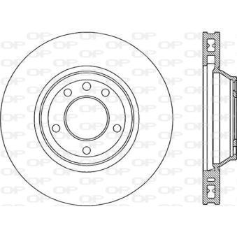 Disque de frein avant droit OPEN PARTS [BDR2299.20]