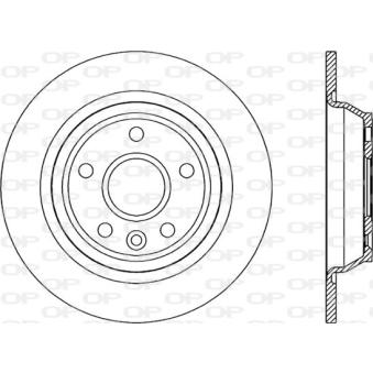 Jeu de 2 disques de frein arrière OPEN PARTS OEM 1864280 Jeu de 2 disques de frein arrière OPEN PARTS OEM 1864280