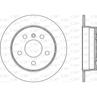 Jeu de 2 disques de frein arrière OPEN PARTS OEM 1694230012