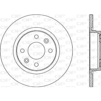 Jeu de 2 disques de frein avant OPEN PARTS OEM A4534205700